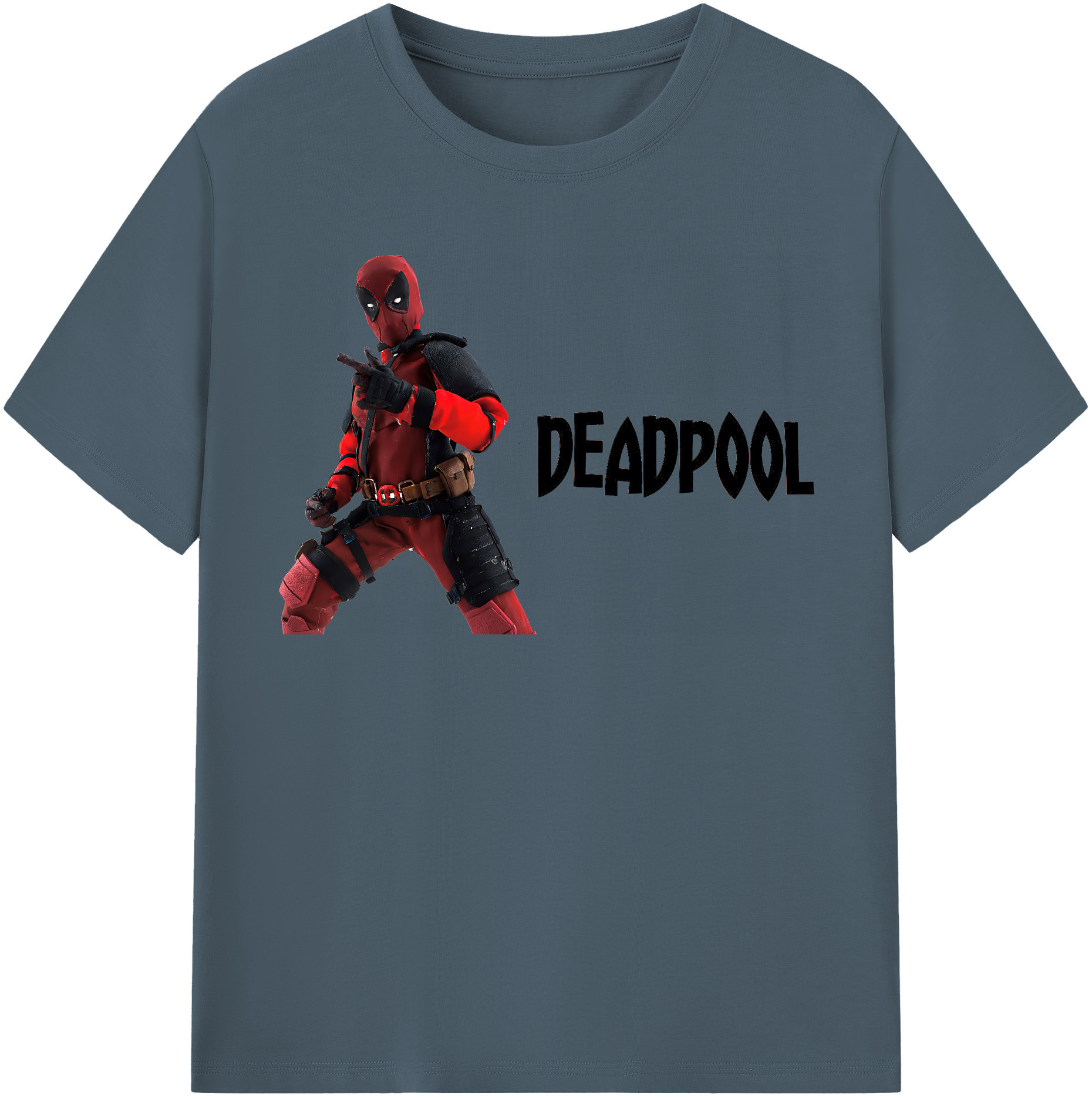 （画像用） Deadpool デッドプール 綿100％半袖Tシャツ（フロントプリント）